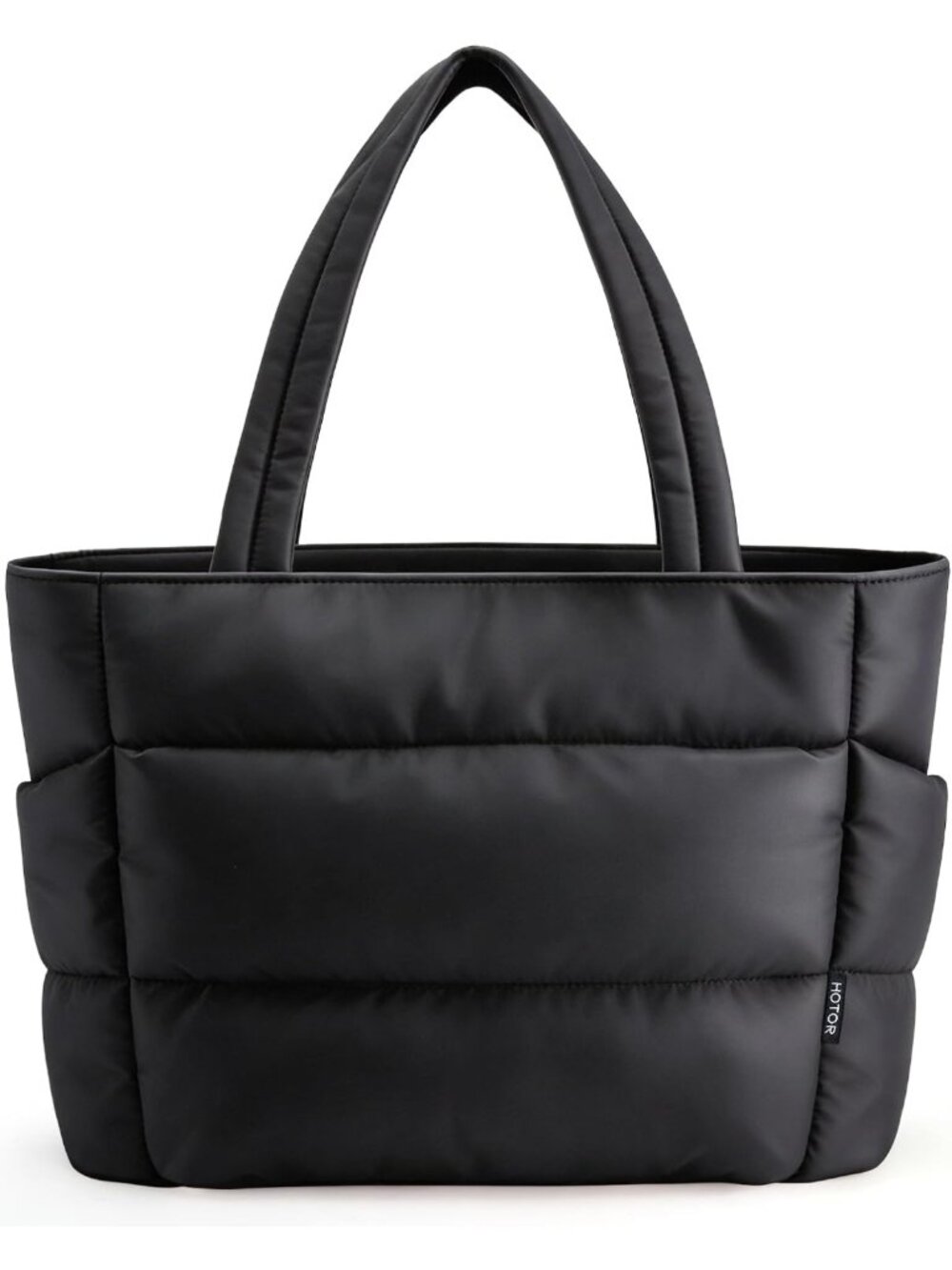 Stylish Multi-Pocket Puffer Tote Bag for Women, Zippered, Perfect for Everyday